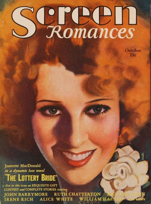 SCREEN ROMANCES magazine side cover Issue 17 October 1930