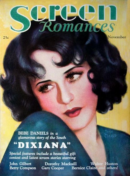 SCREEN ROMANCES magazine side cover Issue 18 November 1930