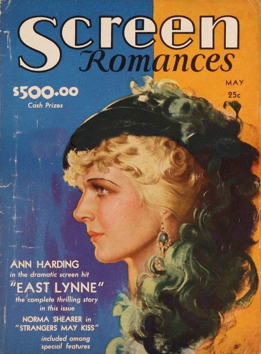 SCREEN ROMANCES magazine side cover Issue 24 May 1931