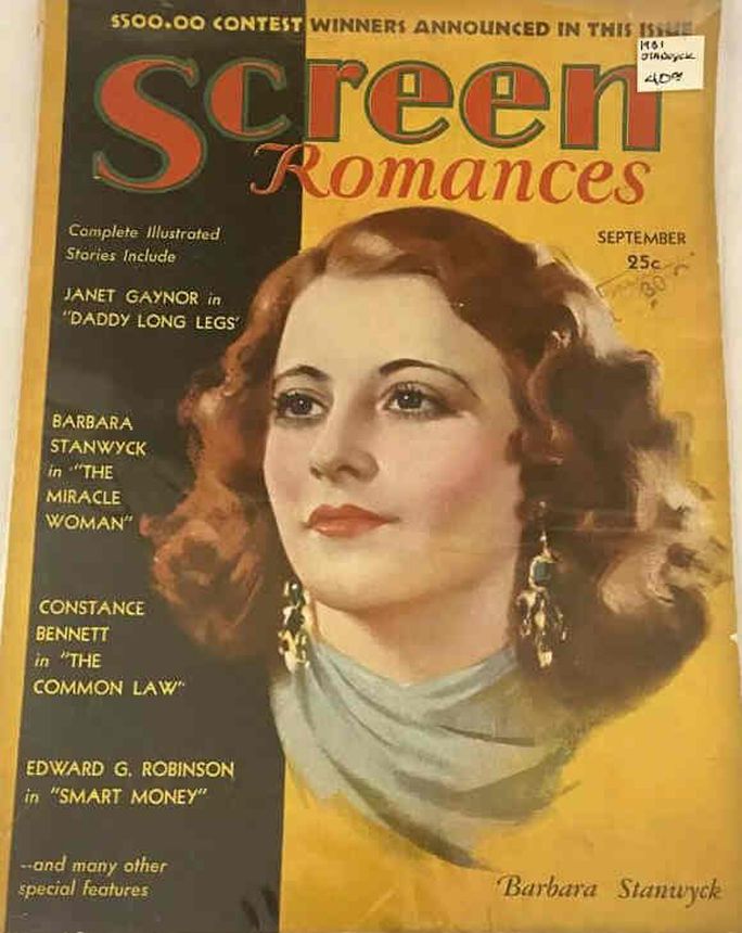 SCREEN ROMANCES magazine side cover Issue 28 September 1931
