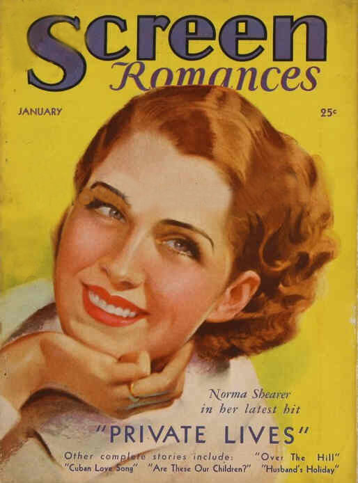 SCREEN ROMANCES magazine side cover Issue 32 January 1932