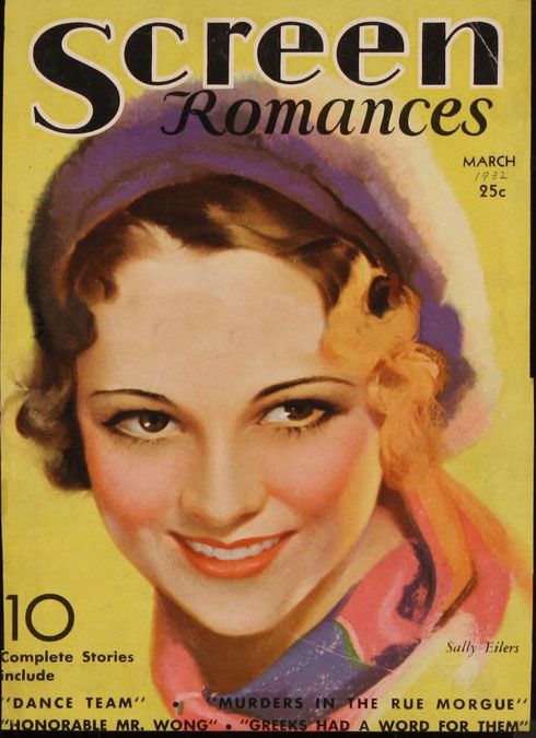 SCREEN ROMANCES magazine side cover Issue 34 March 1932