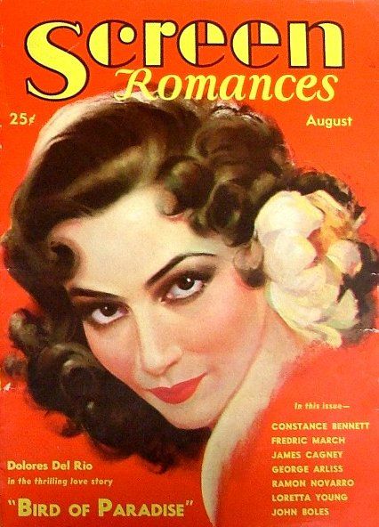 SCREEN ROMANCES magazine side cover Issue 39 August 1932