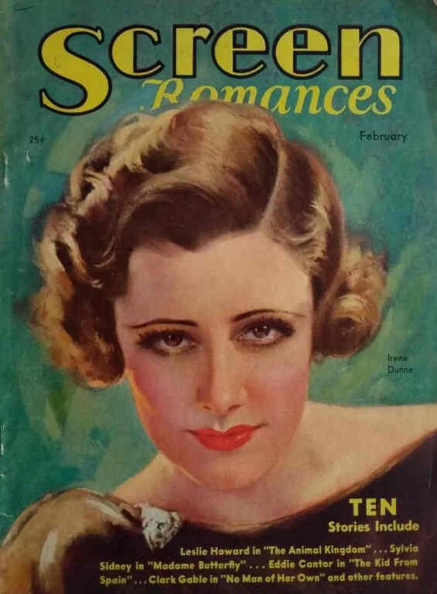 SCREEN ROMANCES magazine side cover Issue 45 February 1933