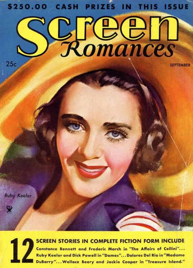 SCREEN ROMANCES magazine side cover Issue 64 September 1934