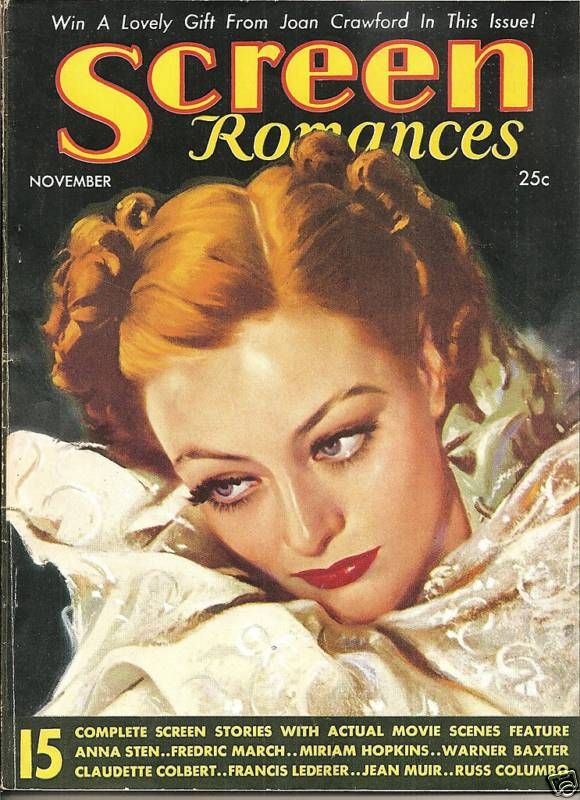 SCREEN ROMANCES magazine side cover Issue 66 November 1934