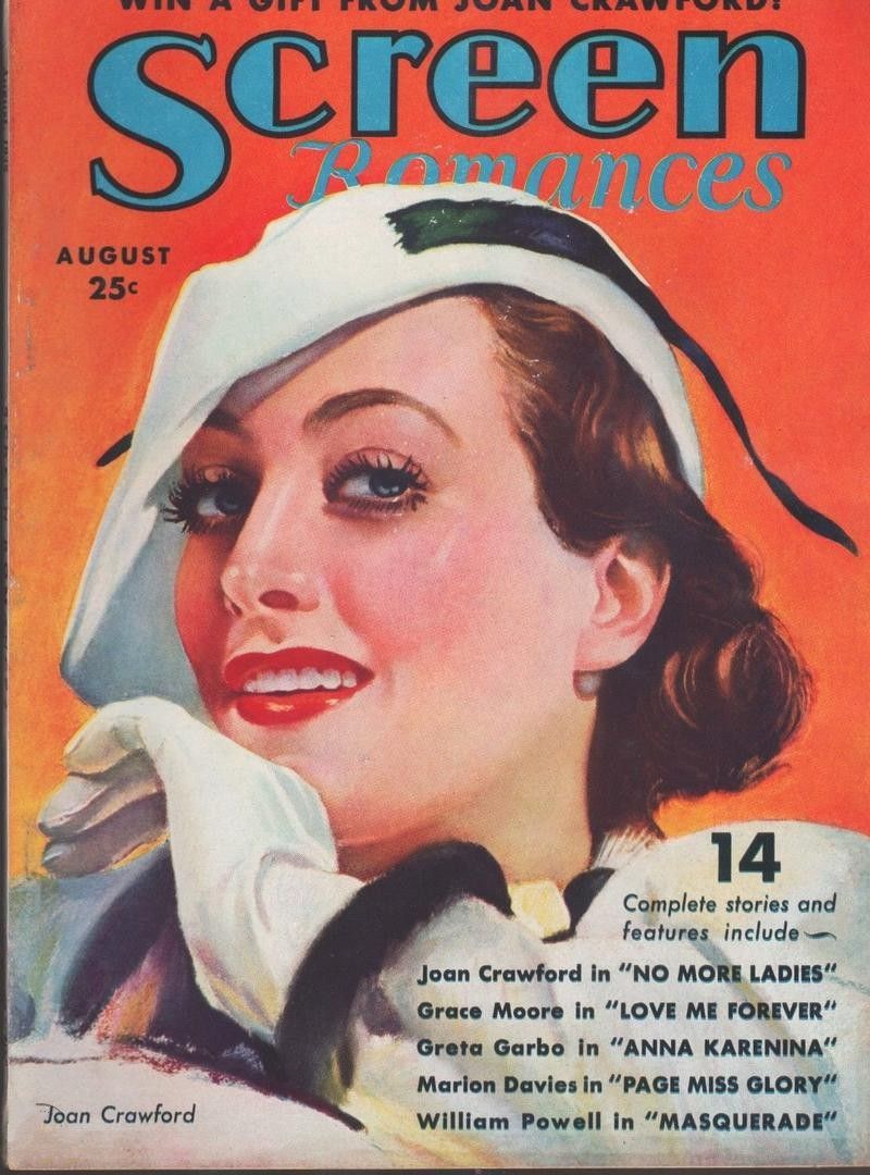SCREEN ROMANCES magazine side cover Issue 75 August 1935