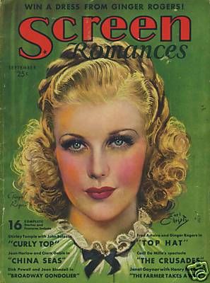 SCREEN ROMANCES magazine side cover Issue 76 September 1935