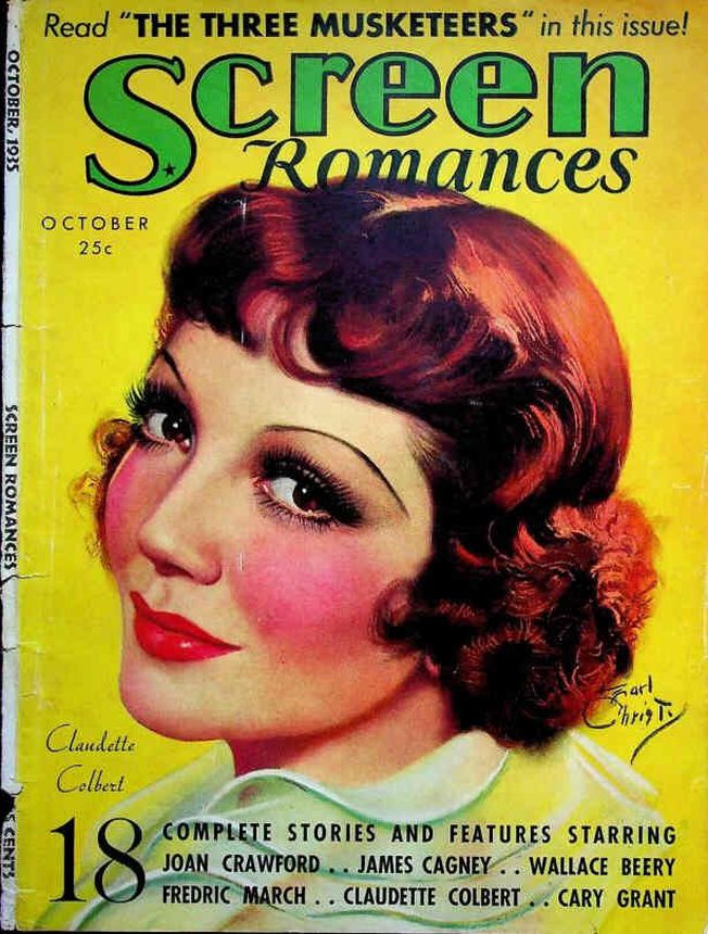 SCREEN ROMANCES magazine side cover Issue 77 October 1935