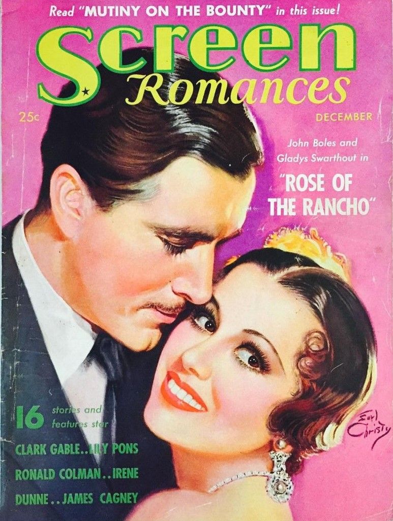 SCREEN ROMANCES magazine side cover Issue 79 December 1935
