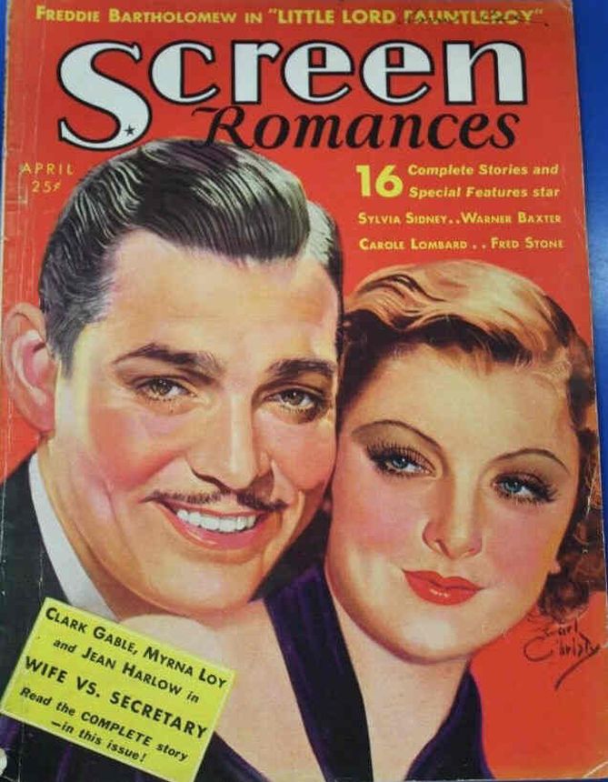 SCREEN ROMANCES magazine side cover Issue 83 April 1936