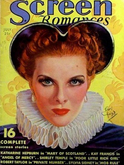 SCREEN ROMANCES magazine side cover Issue 86 July 1936