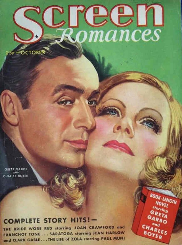 SCREEN ROMANCES magazine side cover Issue 101 October 1937