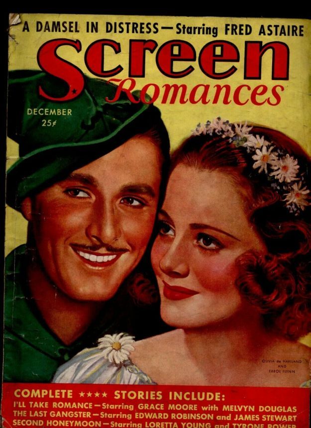 SCREEN ROMANCES magazine side cover Issue 103 December 1937