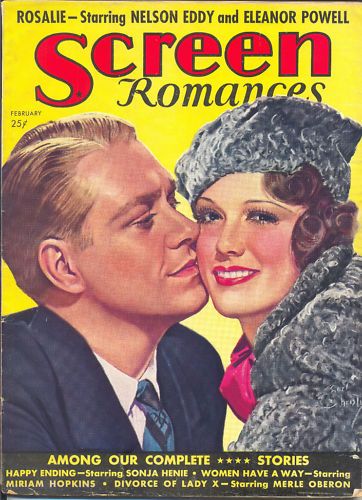 SCREEN ROMANCES magazine side cover Issue 105 February 1938
