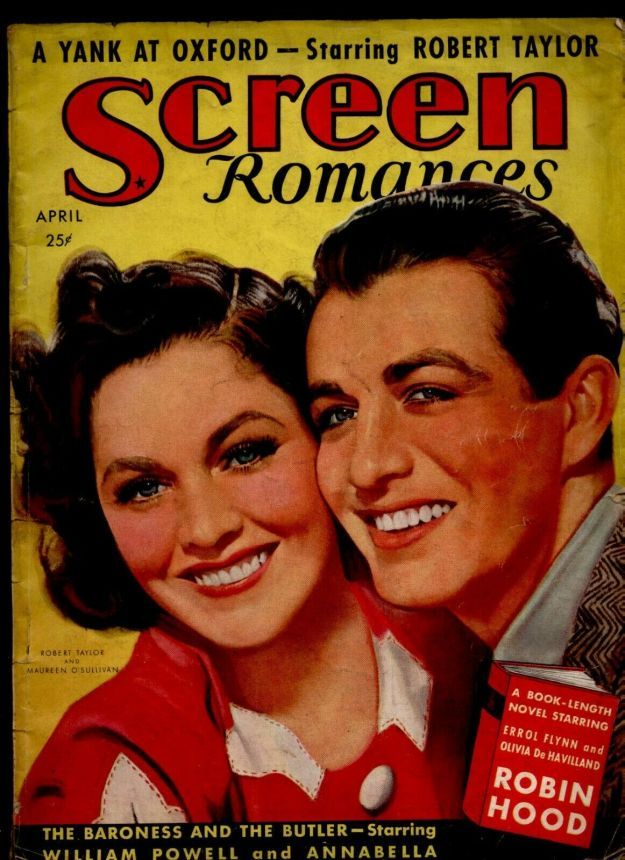 SCREEN ROMANCES magazine side cover Issue 107 April 1938