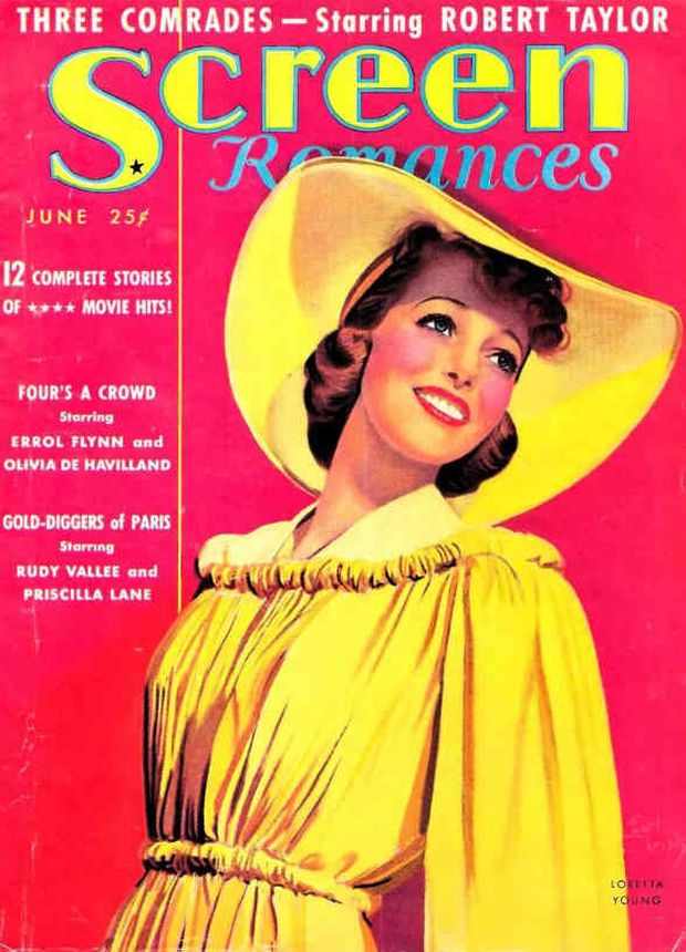 SCREEN ROMANCES magazine side cover Issue 109 June 1938