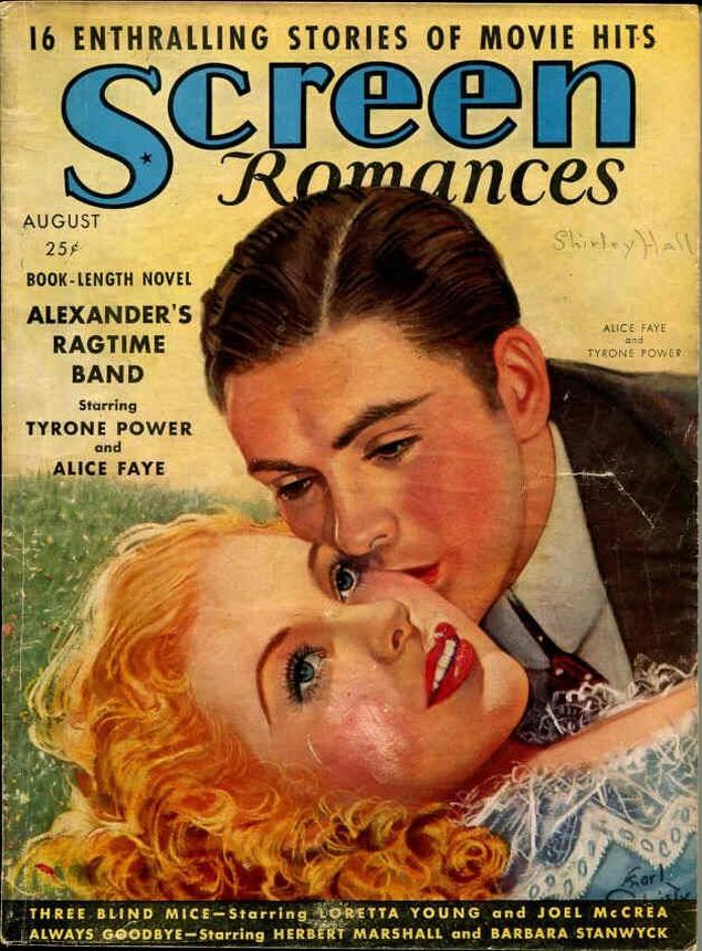 SCREEN ROMANCES magazine side cover Issue 111 August 1938
