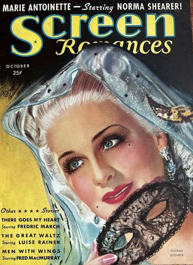 SCREEN ROMANCES magazine side cover Issue 113 October 1938