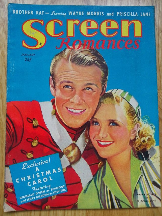 SCREEN ROMANCES magazine side cover Issue 116 January 1939