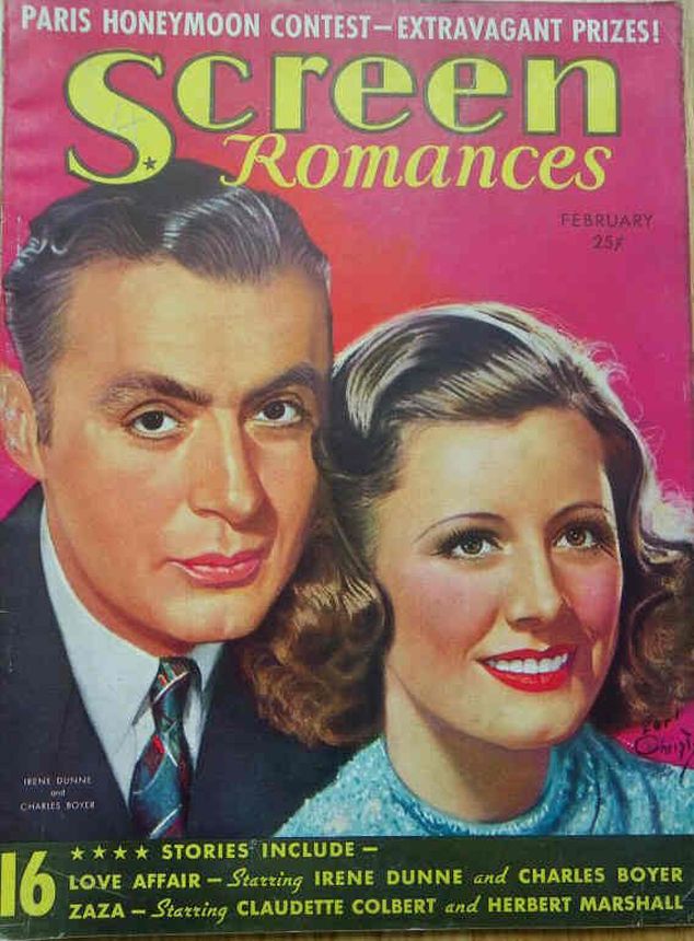 SCREEN ROMANCES magazine side cover Issue 117 February 1939