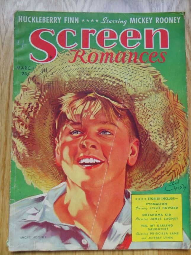 SCREEN ROMANCES magazine side cover Issue 118 March 1939