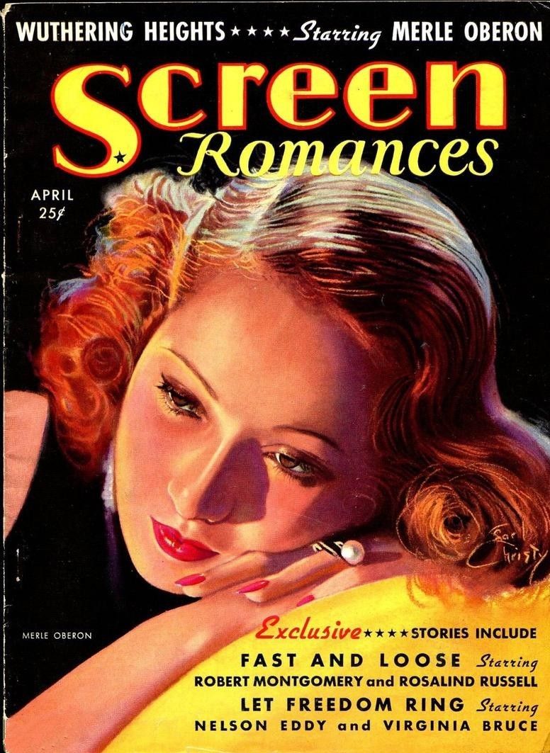 SCREEN ROMANCES magazine side cover Issue 119 April 1939
