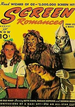 SCREEN ROMANCES magazine side cover Issue 123 August 1939