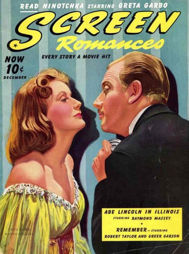 SCREEN ROMANCES magazine side cover Issue 127 December 1939