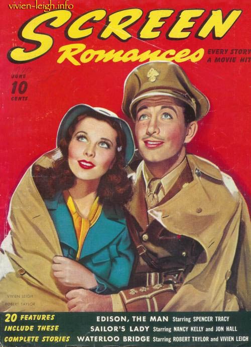 SCREEN ROMANCES magazine side cover Issue 133 June 1940