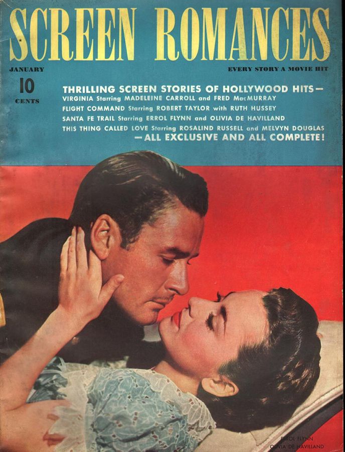 SCREEN ROMANCES magazine side cover Issue 140 January 1941