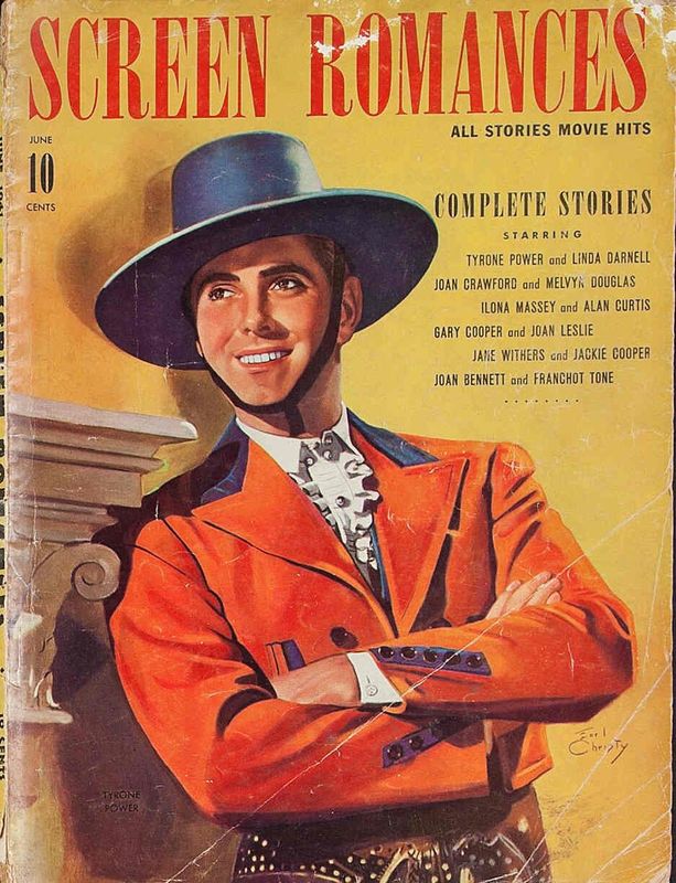 SCREEN ROMANCES magazine side cover Issue 145 June 1941
