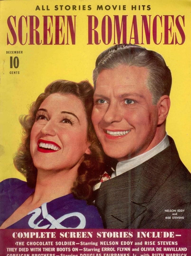 SCREEN ROMANCES magazine side cover Issue 151 December 1941