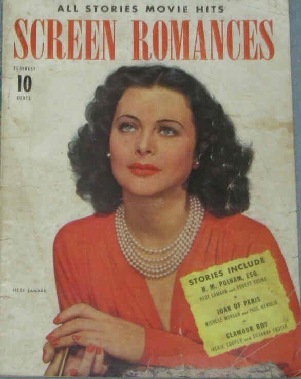 SCREEN ROMANCES magazine side cover Issue 153 February 1942