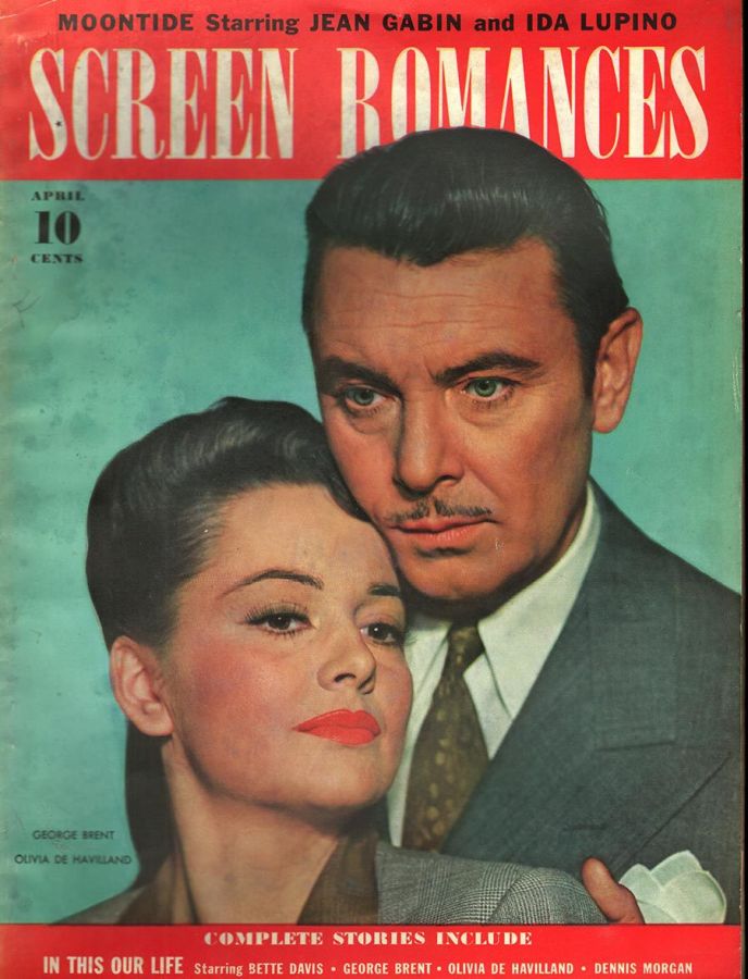 SCREEN ROMANCES magazine side cover Issue 155 April 1942