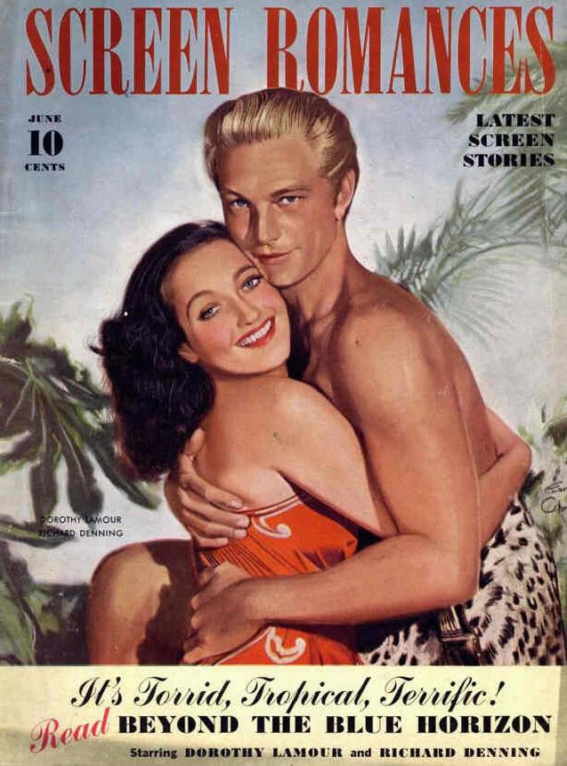 SCREEN ROMANCES magazine side cover Issue 157 June 1942