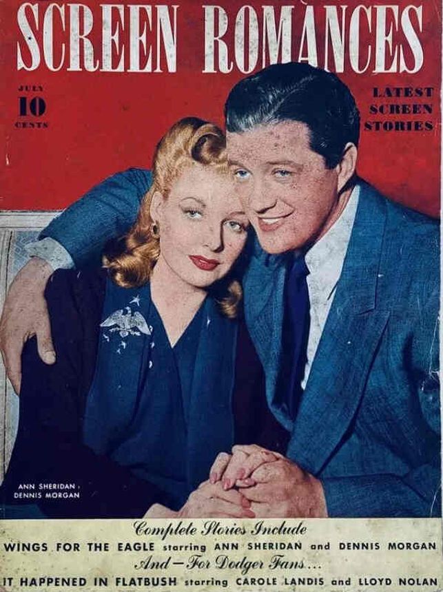 SCREEN ROMANCES magazine side cover Issue 158 July 1942