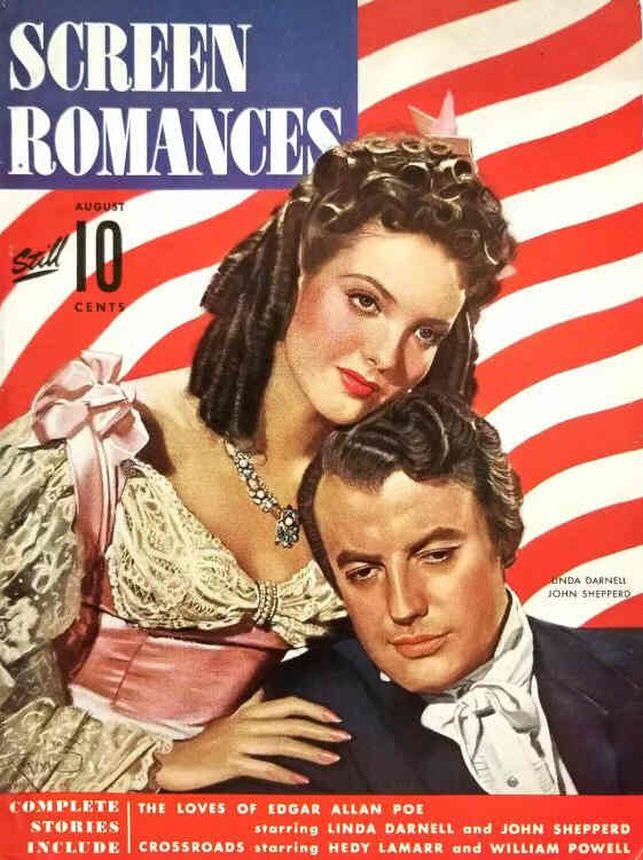 SCREEN ROMANCES magazine side cover Issue 159 August 1942