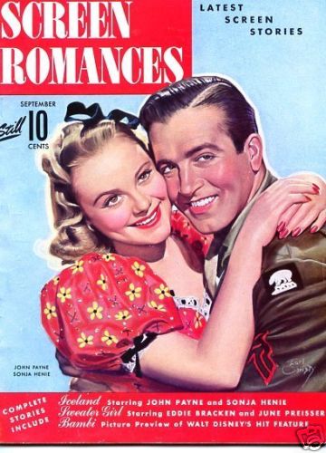 SCREEN ROMANCES magazine side cover Issue 160 September 1942