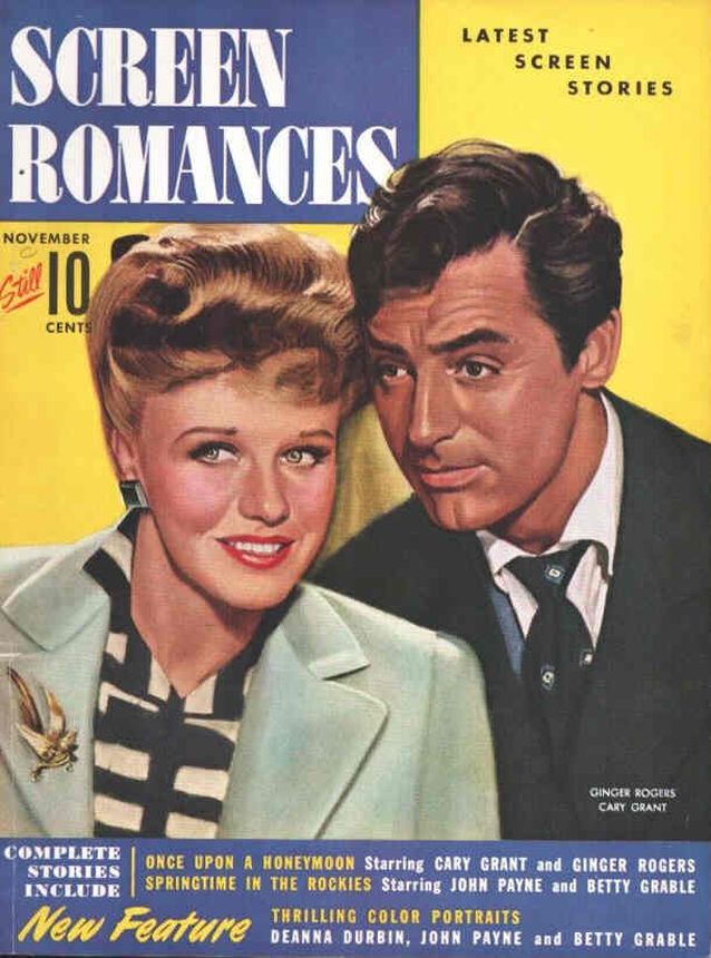 SCREEN ROMANCES magazine side cover Issue 162 November 1942