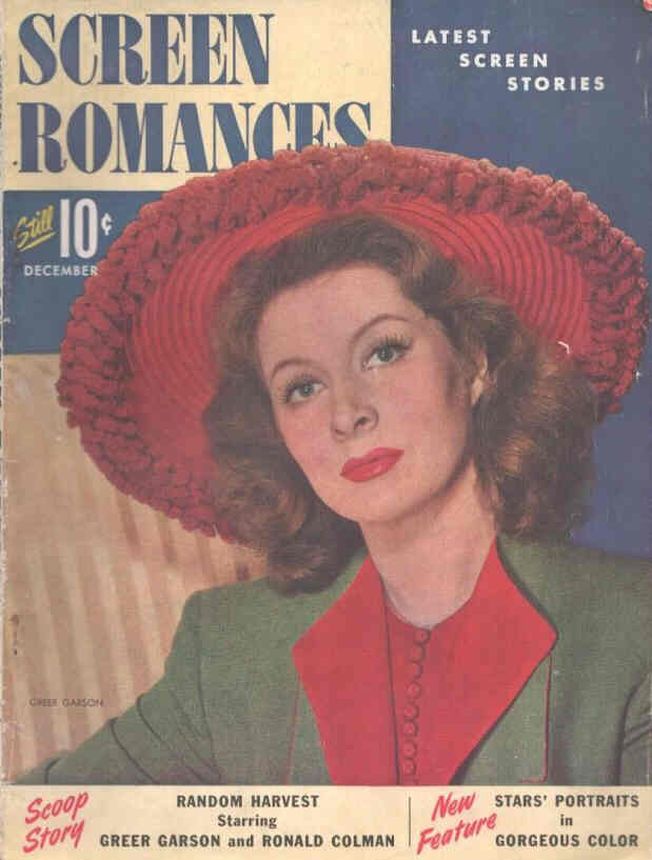 SCREEN ROMANCES magazine side cover Issue 163 December 1942