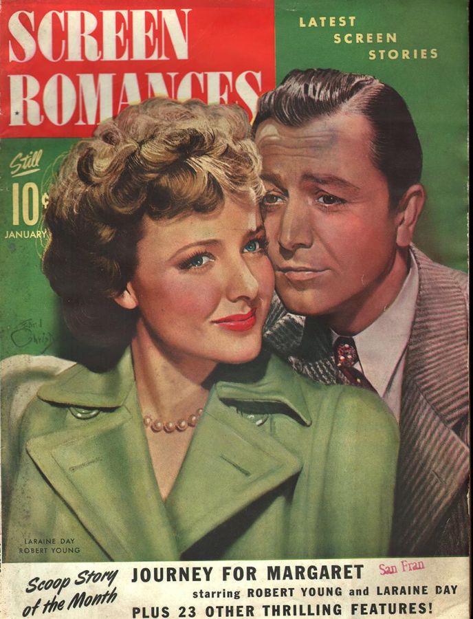SCREEN ROMANCES magazine side cover Issue 164 January 1943
