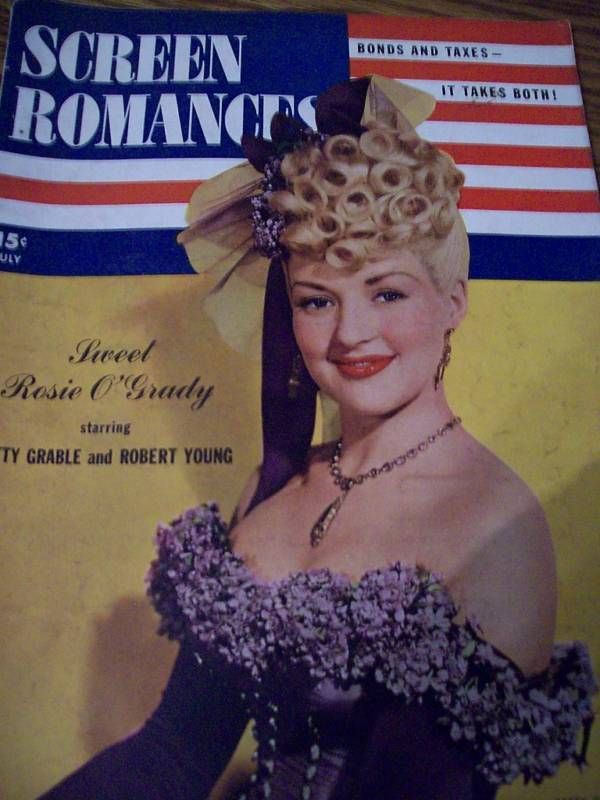 SCREEN ROMANCES magazine side cover Issue 170 July 1943