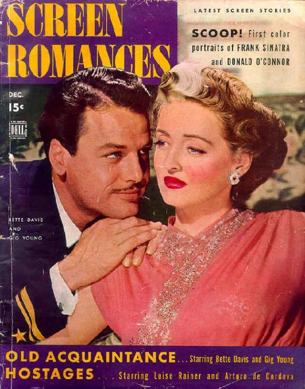 SCREEN ROMANCES magazine side cover Issue 175 December 1943