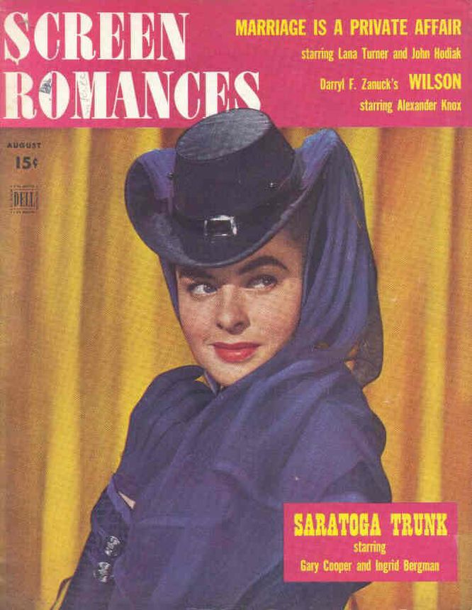 SCREEN ROMANCES magazine side cover Issue 183 August 1944