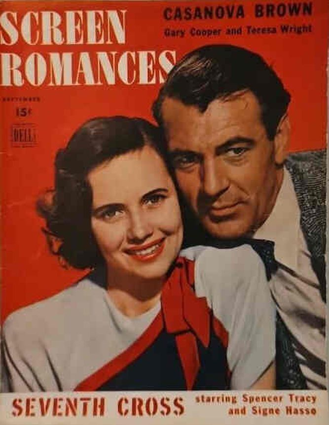 SCREEN ROMANCES magazine side cover Issue 184 September 1944