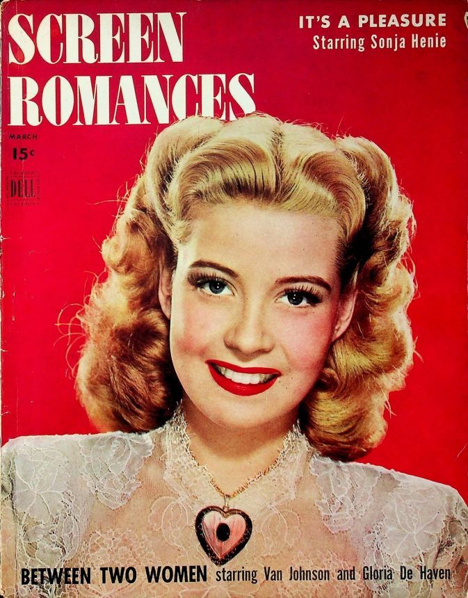SCREEN ROMANCES magazine side cover Issue 190 March 1945