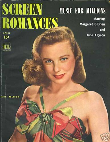 SCREEN ROMANCES magazine side cover Issue 191 April 1945
