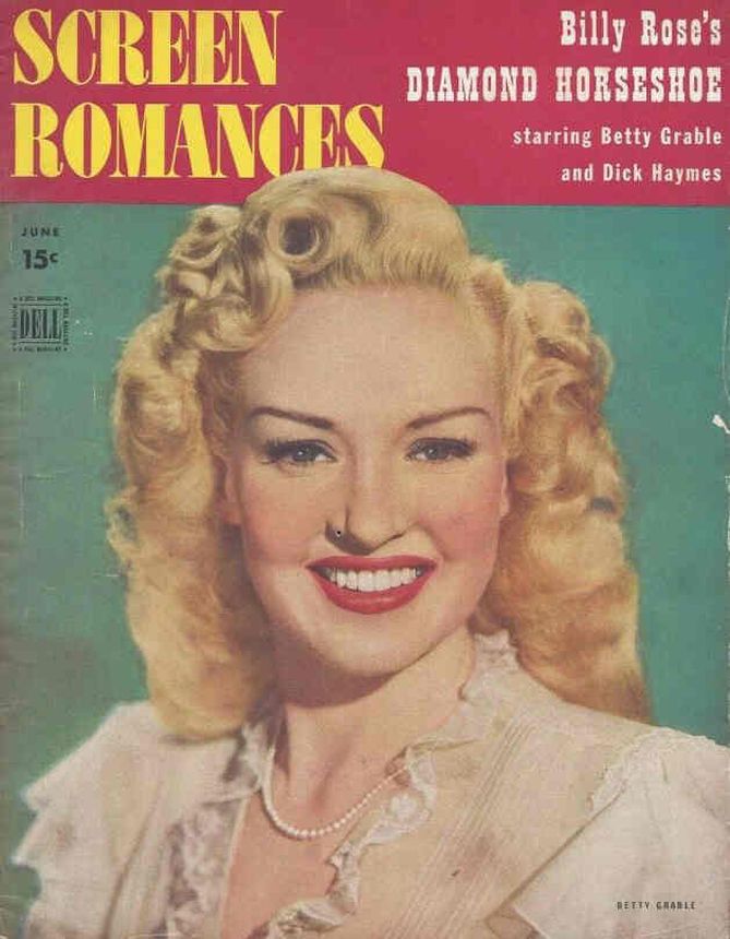 SCREEN ROMANCES magazine side cover Issue 193 June 1945