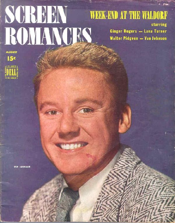 SCREEN ROMANCES magazine side cover Issue 195 August 1945